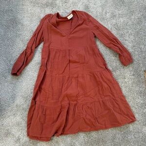 Universal Thread Rust Colored Midi Dress